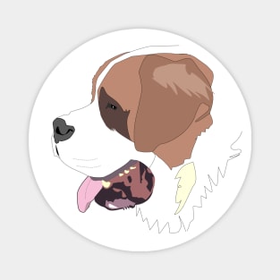 Saint Bernard dog Magnet